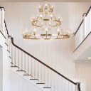 Loft Industry Modern - Lotus Rib Chandelier XL